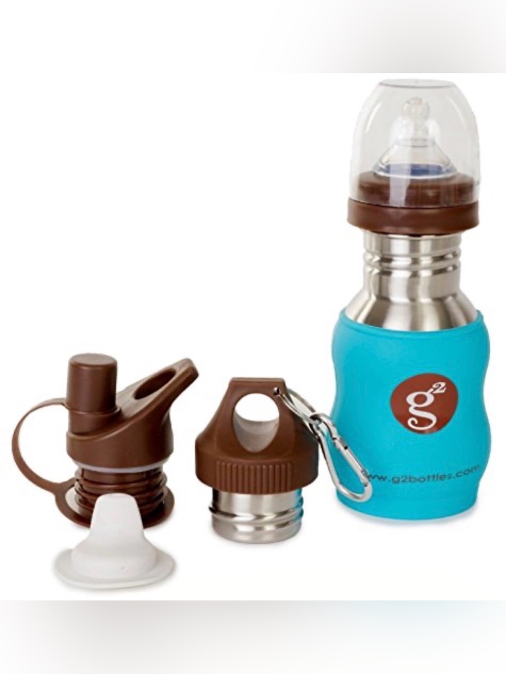 Goo Goo Baby G2 Wave Bottle with Sports Lid - Blue